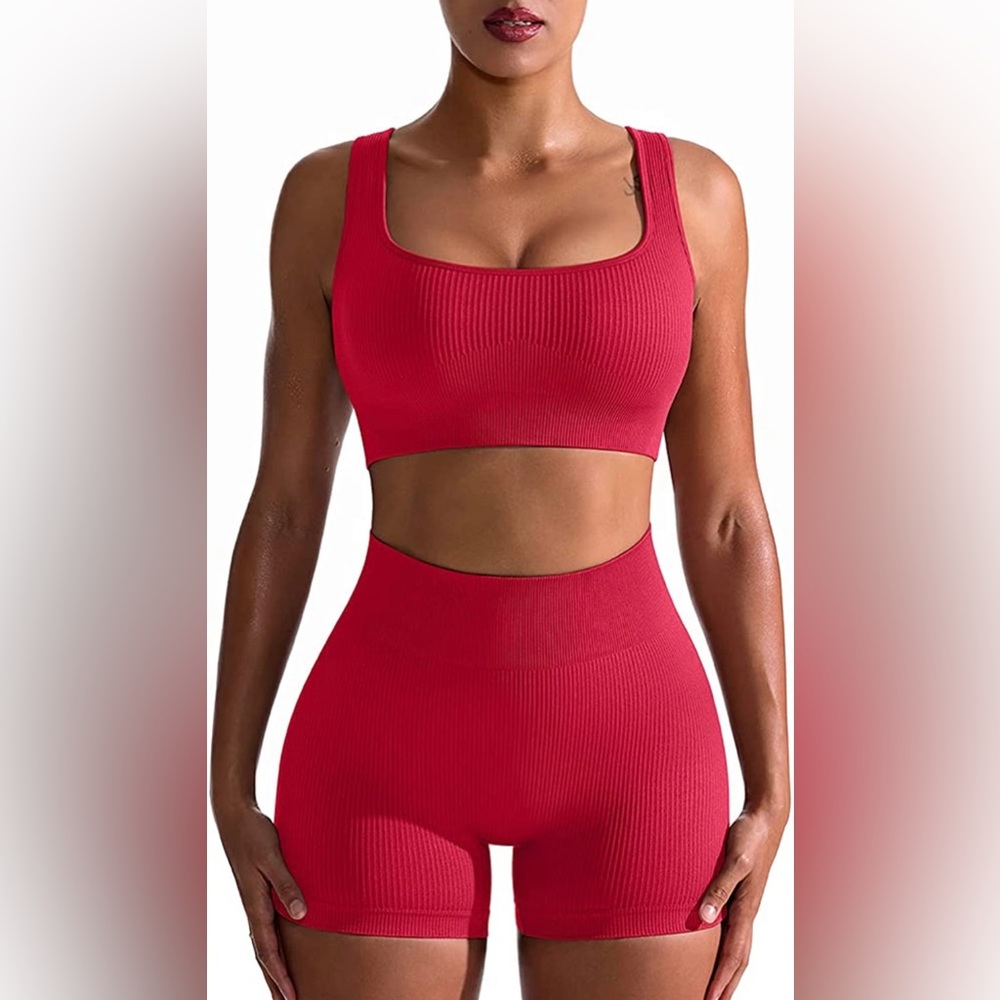 Two piece cute workout set